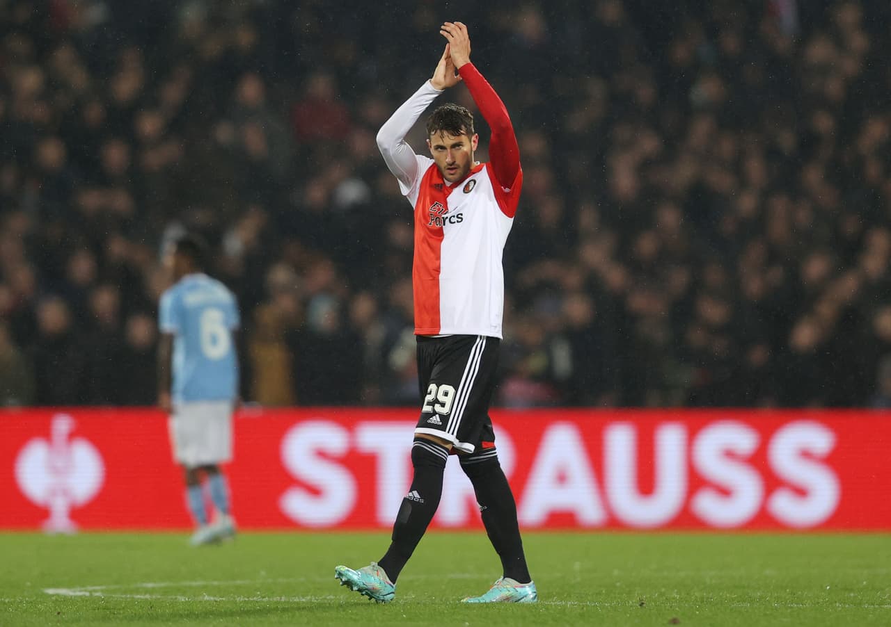 Giménez se luce con jugada de lujo en goleada del Feyenoord