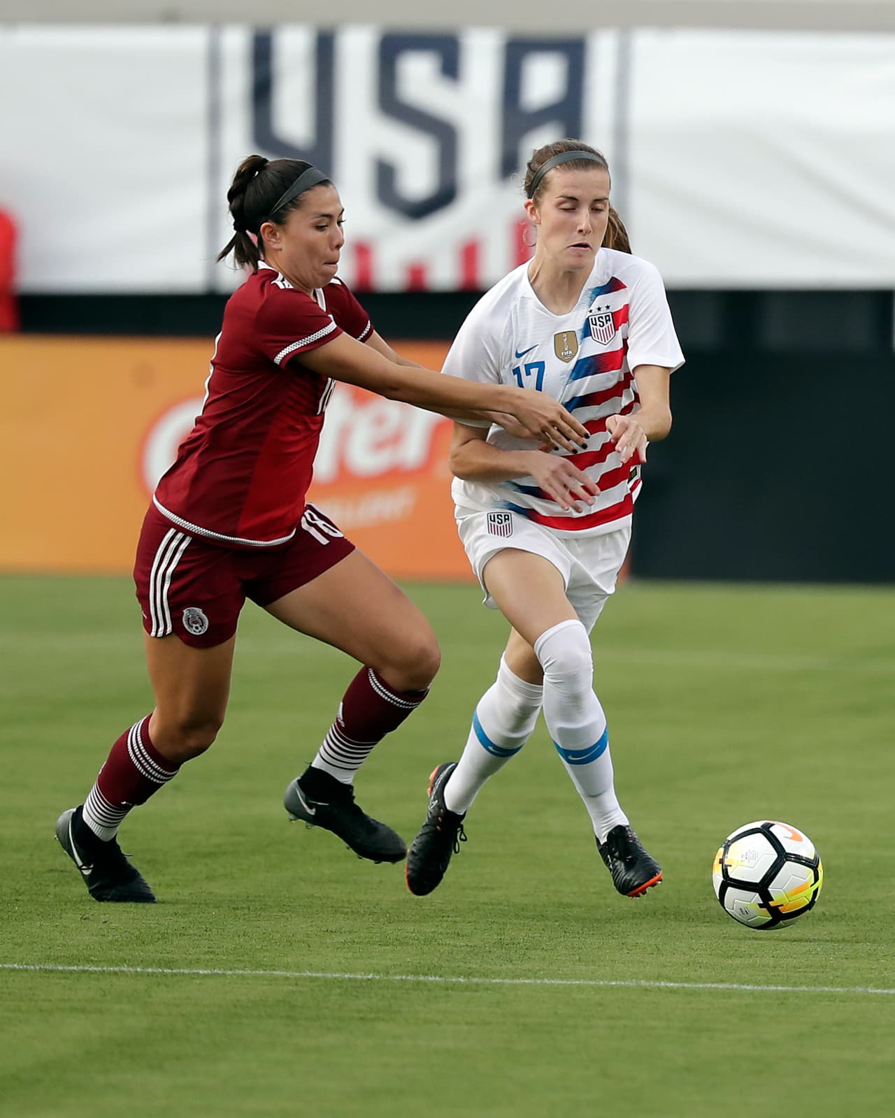 Las estadounidenses de nuevo tuvieron un arranque que sorprendió a las mexicanas en el segundo tiempo y con eso sentenciaron el juego.