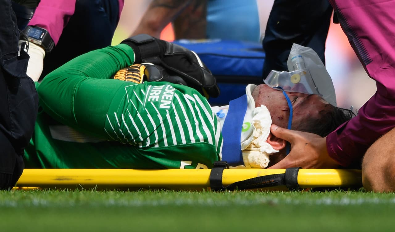 Las alarmas estaban encendidas y el jugador recibió atención especial, luego de ni siquiera ponerse en pie.