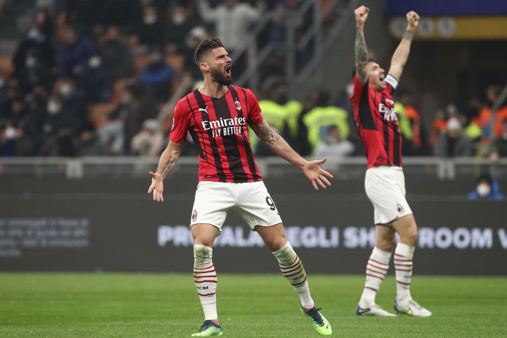 Con un doblete de Olivier Giroud (75' y 78'), el Milan le da la vuelta al partido (1-2) en tres minutos y aseguran tres valiosísimas unidades