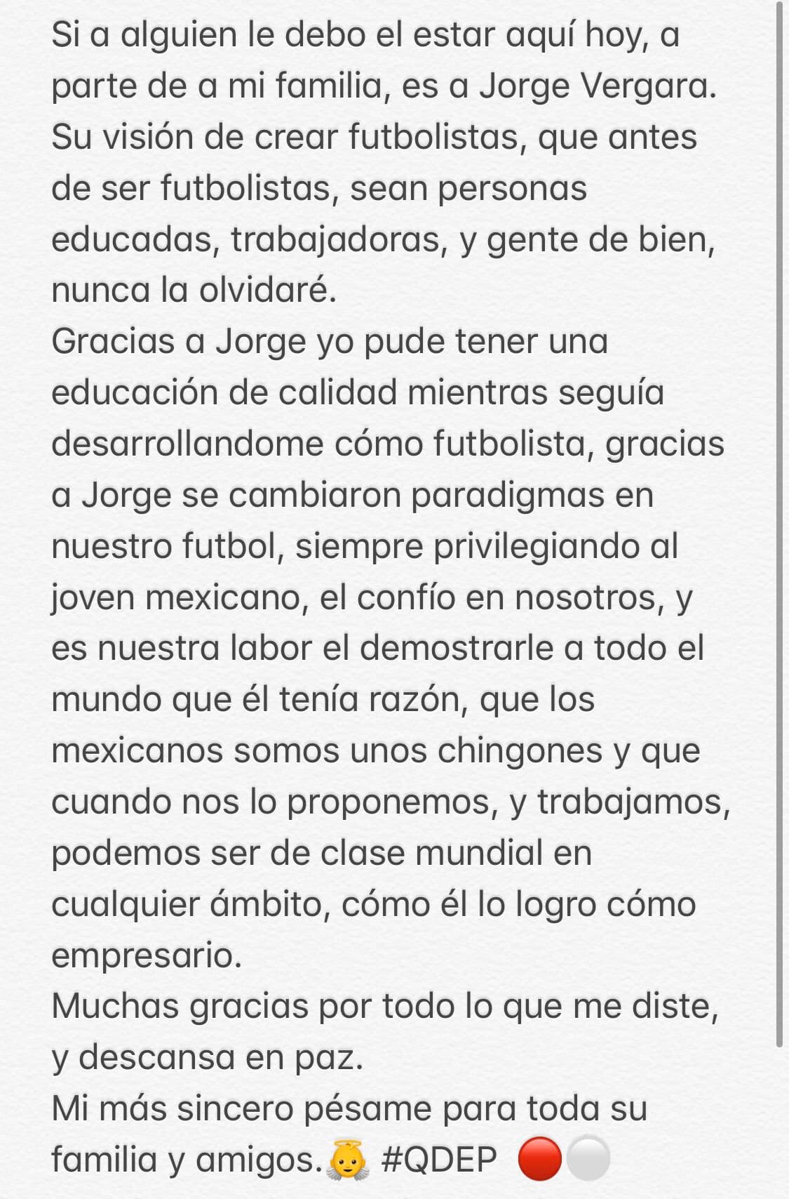 Así reaccionó el futbolista surgido en la cantera rojiblanca, José Juan Macías.