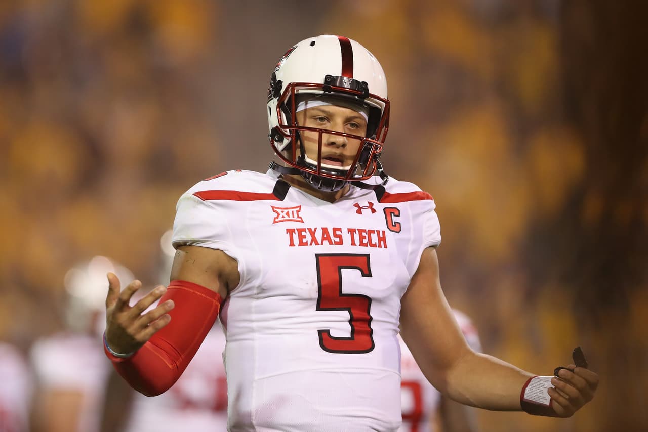 # 18
<b>PARICK MAHOMES</b> – QB |
<i>Texas Tech</i>