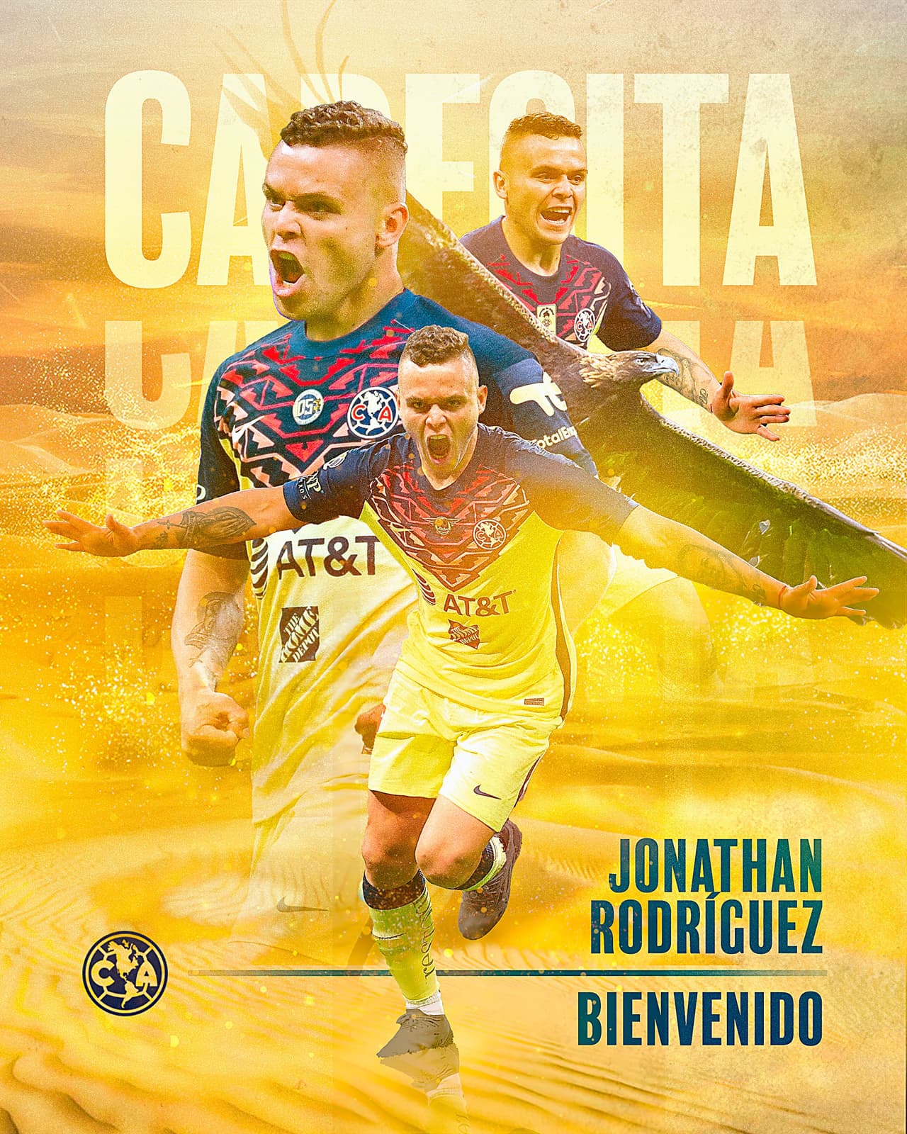 América fichó al delantero uruguayo Jonathan 'Cabecita' Rodríguez procedente del Al-Nassr de Arabia Saudita.