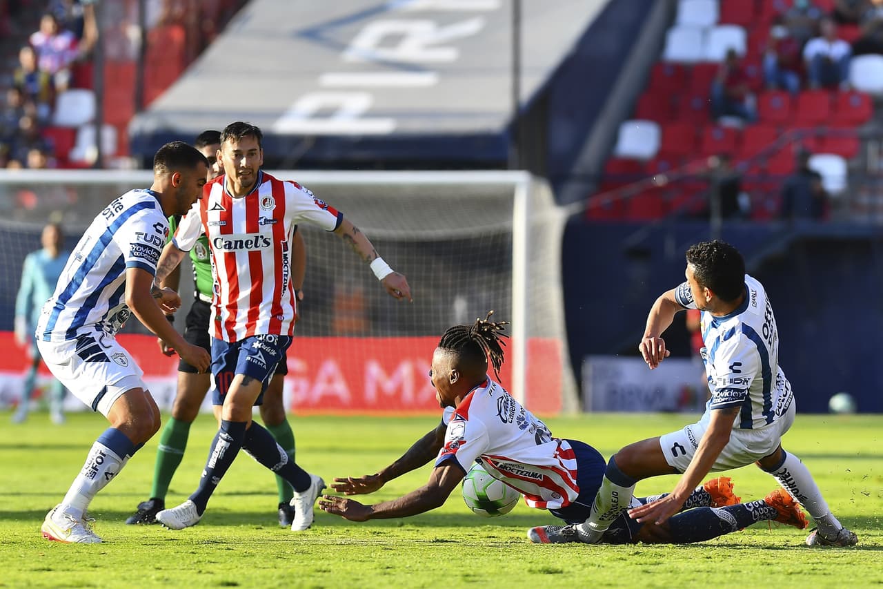 Atlético de San Luis le empató de último minuto (2-2) a Pachuca en la ida de los Cuartos de Final.
