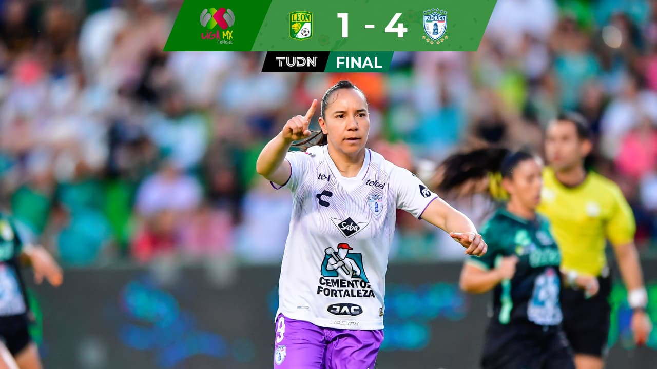 Pachuca Femenil golea a León para enfilarse a Semifinales de Liga MX Femenil