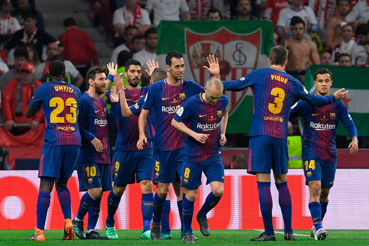 Barcelona tomó muy pronto así el control del partido contra Sevilla, en el que se hizo dueño y señor.