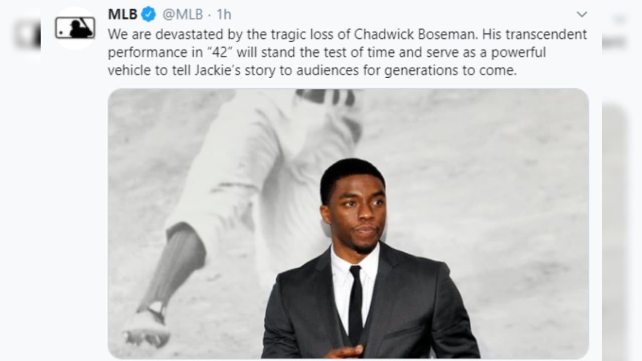 Los deportistas reaccionaron al fallecimiento del actor quien protagonizara ‘Black Panther’.