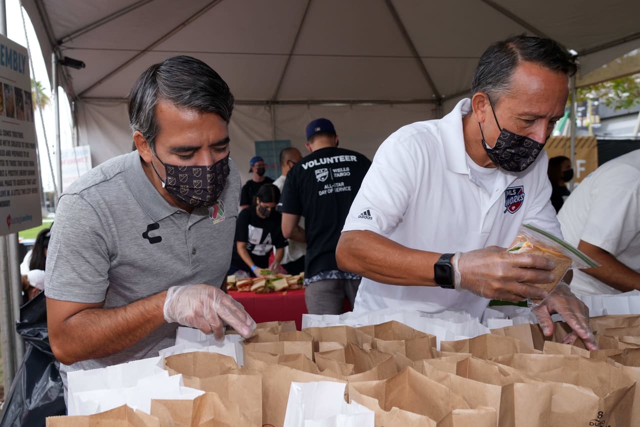 Fue un evento solidario que dio un sentido de comunidad al MLS All-Star Game, que se jugará el miércoles.
<br>