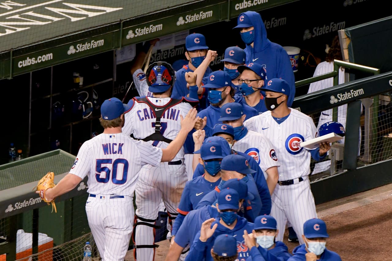 Los Chicago Cubs so dueños de la división central de la Conferencia Nacional cpn un récord de 16-8.