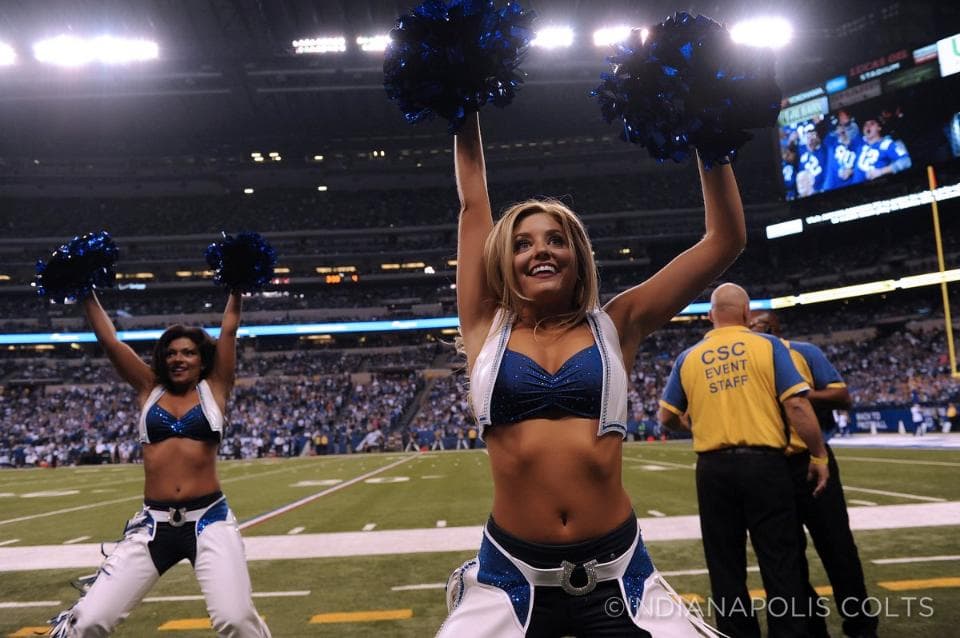 Checa esta belleza de las cheerleaders de los Indianapolis Colts (Foto: Indianapolis Colts)