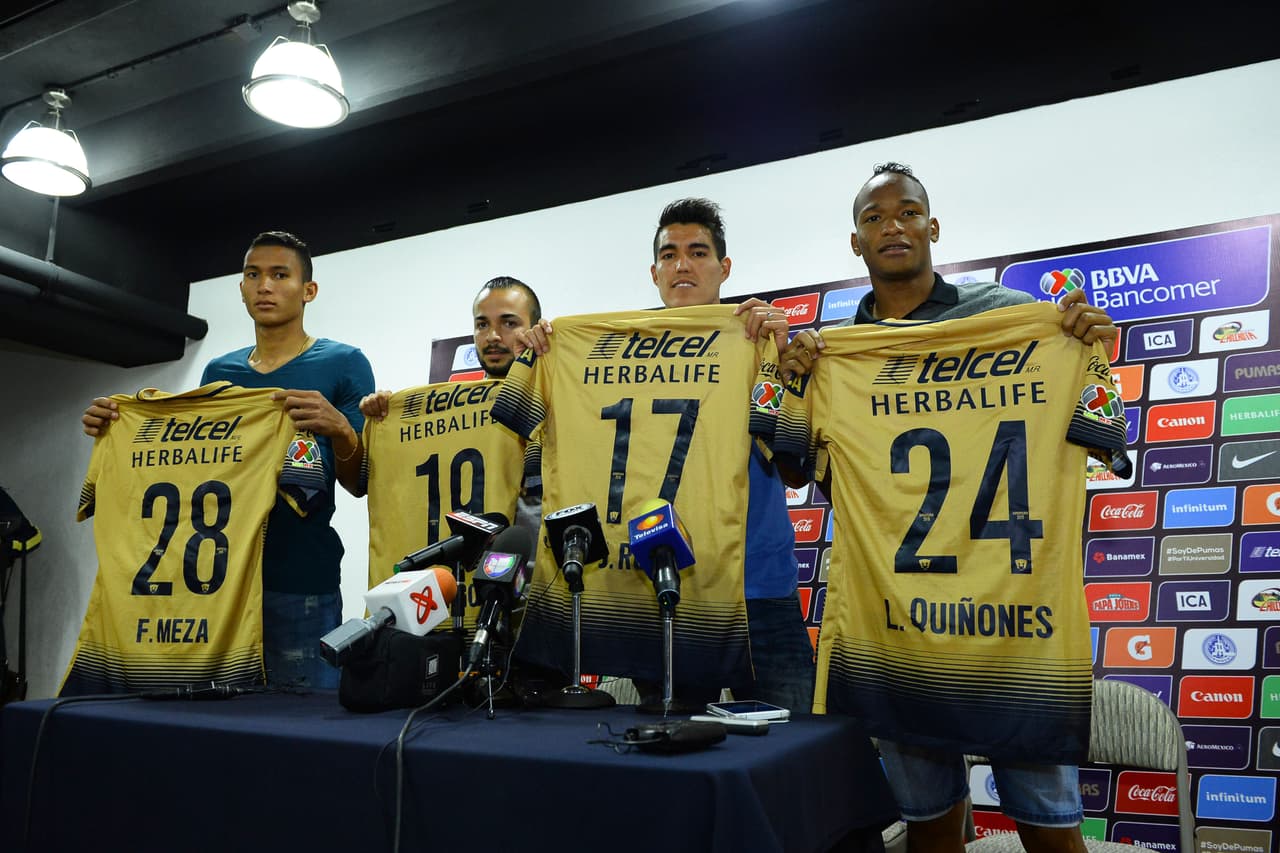 Pumas presentó a sus refuerzos para el Clausura 2016