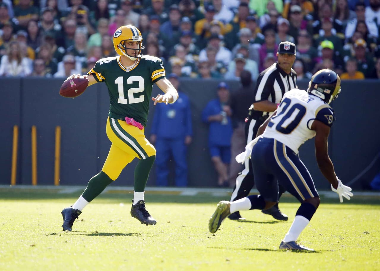 Desde que se convirtió en titular en el 2008, Rodgers tiene 31 pases de touchdown de al menos 50 yardas, el mayor número en la NFL en ese periodo de tiempo.