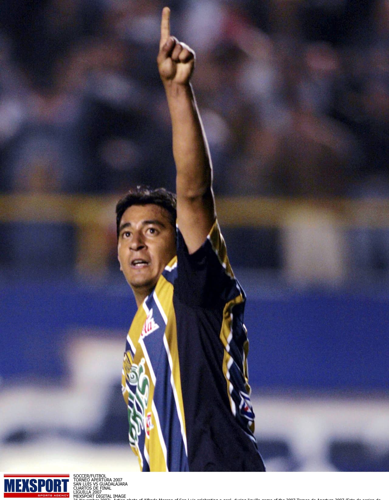 Alfredo Moreno hizo 18 goles jugando para el San Luis en el torneo Apertura 2007