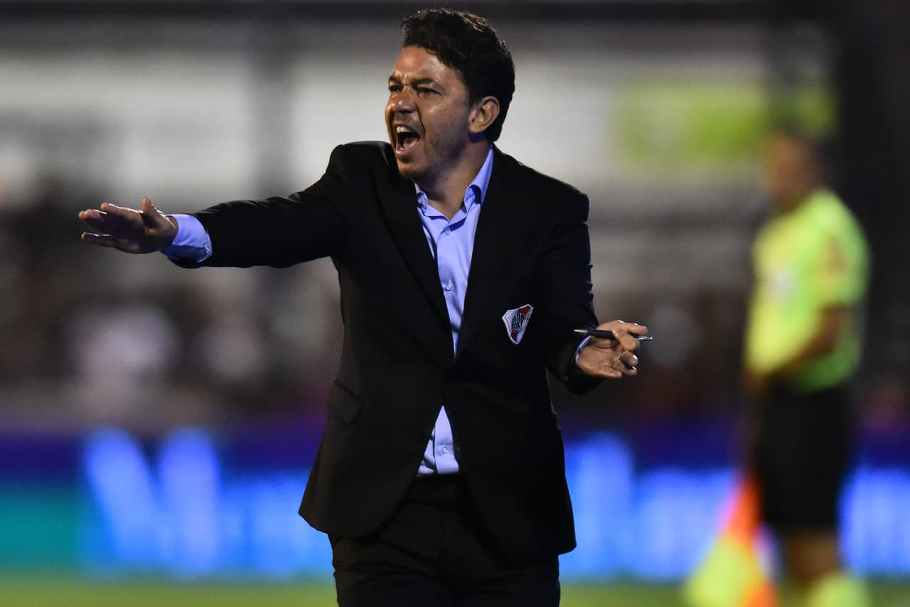 Marcelo Gallardo, siempre exigente con su equipo. Una victoria importantísima antes de enfrentar a Boca en Copa Libertadores.