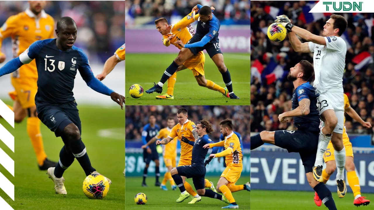 Con gol de penal de Olivier Giroud al minuto 79 Francia se impone 2-1 a Moldavia.