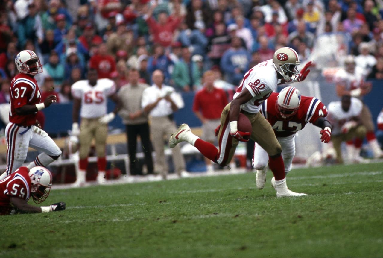 Draft 1985 – New England pudo reclutar a Jerry RiceLos Patriots canjearon su turno 16 con San Francisco, junto con una selección de tercera ronda, a cambio de tres selecciones: #28, #56 y #84. Los 49ers eligieron a Rice, quien ganó dos Super Bowls y un MVP con la franquicia.