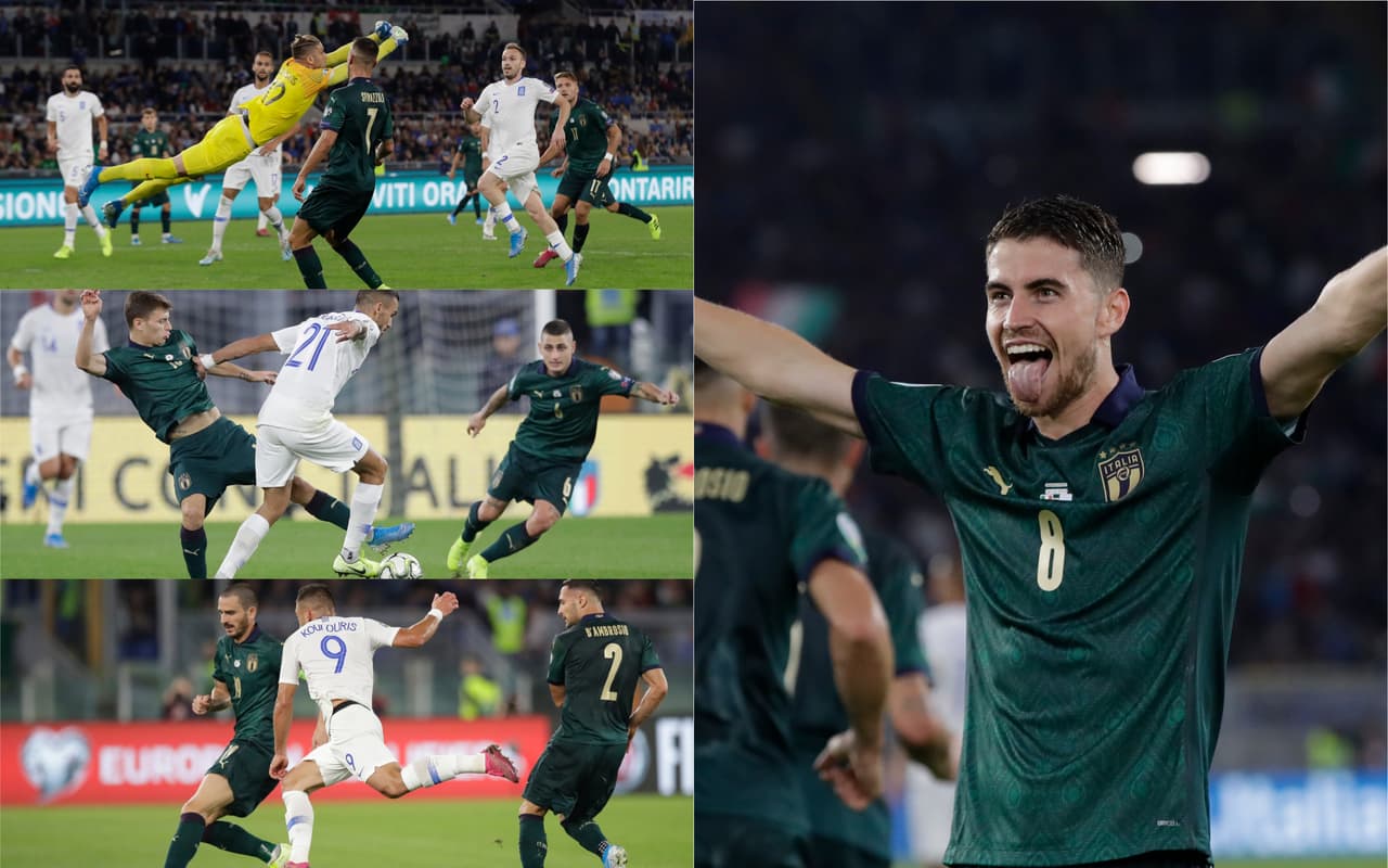 En duelo controlado por Italia, la escuadra azzurra se impuso 2-0 a Grecia.