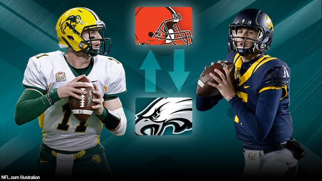 Los Eagles obtuvieron la segunda selección global del Draft en gran cambio con los Browns