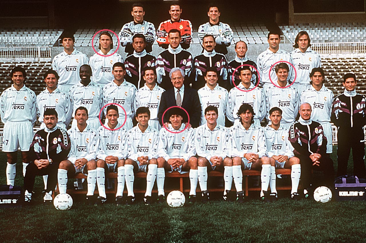 Tras dos temporadas en el Sevilla, Iván Zamorano llegó al Real Madrid en 1992 para jugar con Luis Enrique, Raúl González, Fernando Redondo y Michael Laudrup.