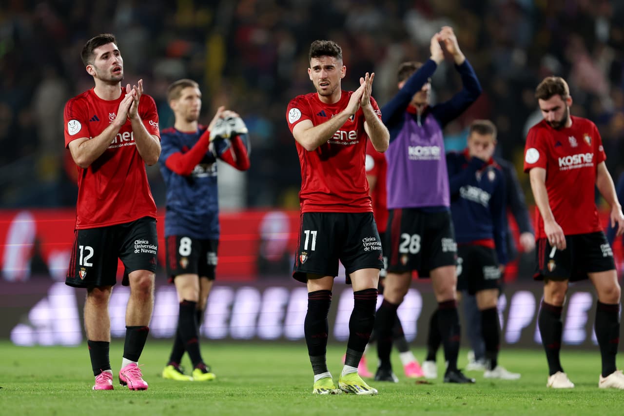 El cuadro del Osasuna perdió por 2-0 ante Barcelona.