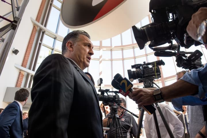 Los requerimientos de la prensa no cesaron para Martino desde su llegada a Estados Unidos. (Crédito: Atlanta United FC)