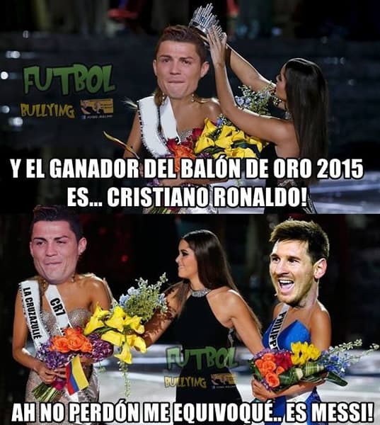 Los memes del quinto Balón de Oro de Messi