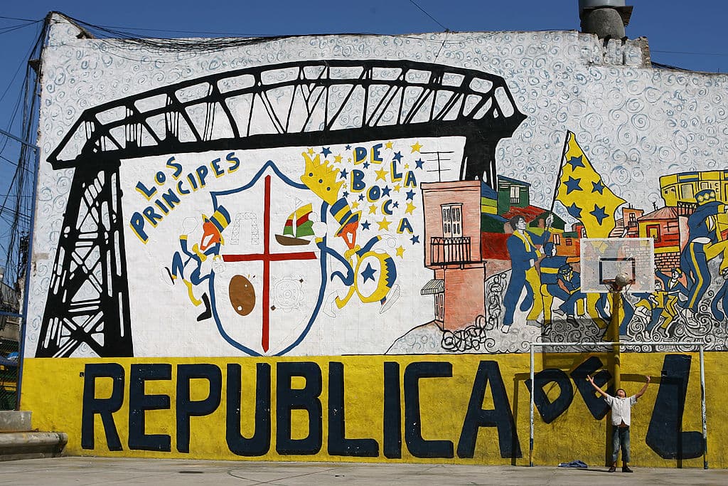 Así lucen las calles de Boca en Buenos Aires.