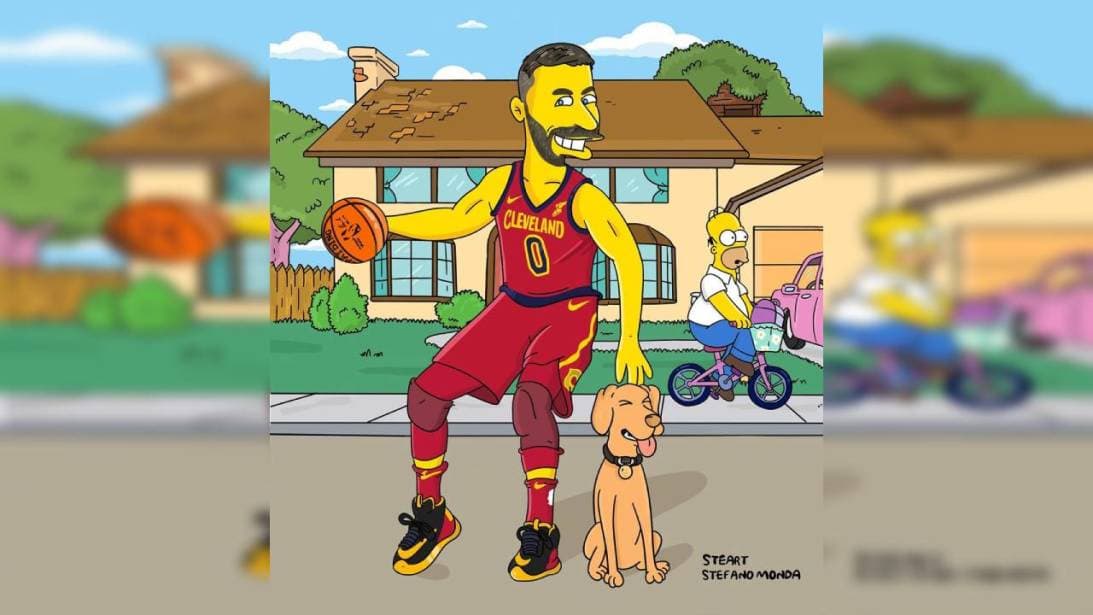 Con más de dos metros de puro poder, el ala-pívot de la NBA ha sido pintado de amarillo: Kevin Love.