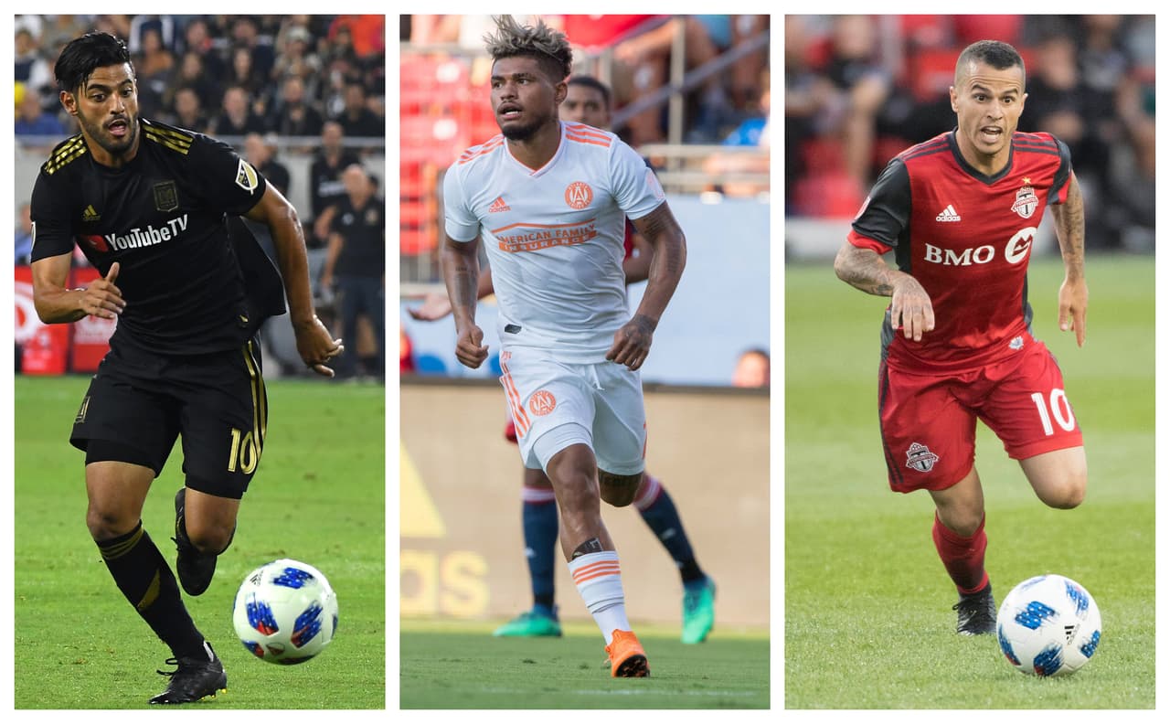 Carlos Vela, Josef Martínez y Sebastian Giovinco, parte del Equipo de Estrellas de MLS.
