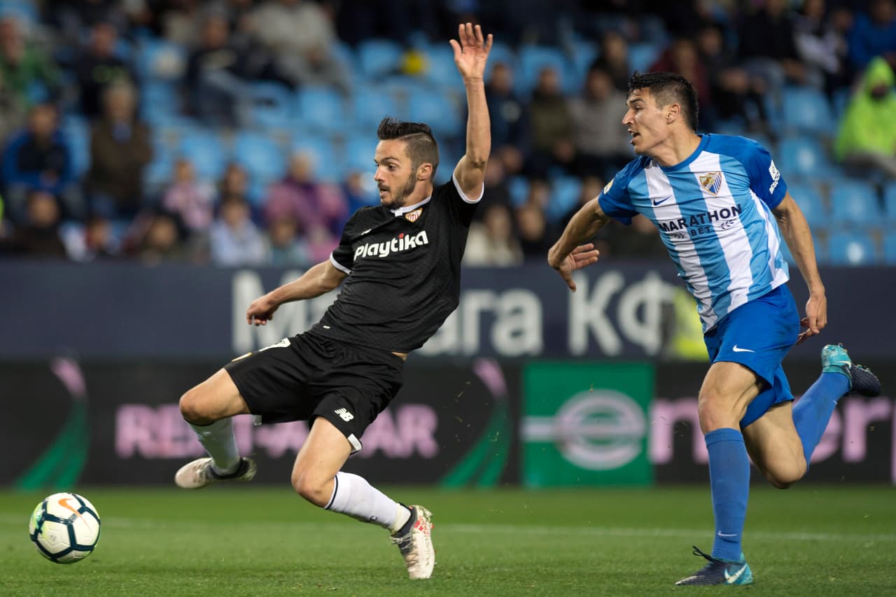 Sevilla vence por la mínima al Málaga con Layún en la cancha
