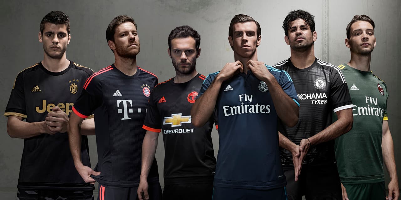 Los uniformes fueron inspirados en la noche e incorporan detalles únicos sobre su respectiva historia, fans y ciudad de origen. Que sumados entre ellos llegan a un gran número de 28 trofeos de Champions League.