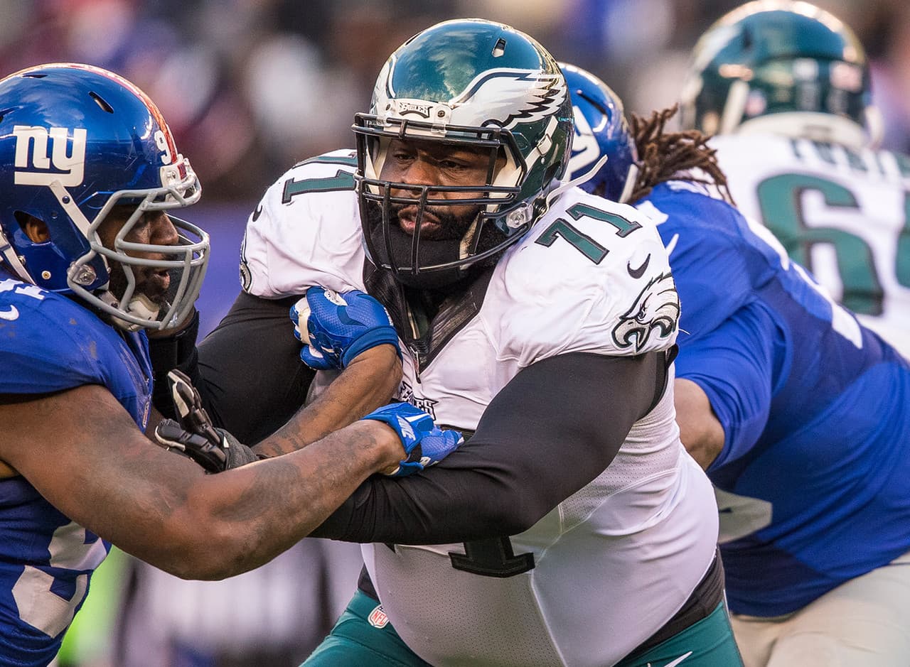 Jason Peters (tackle ofensivo) Universidad: Arkansas Ano en el que no fue seleccionado en el Draft: 2004 Elecciones al Pro Bowl: 8