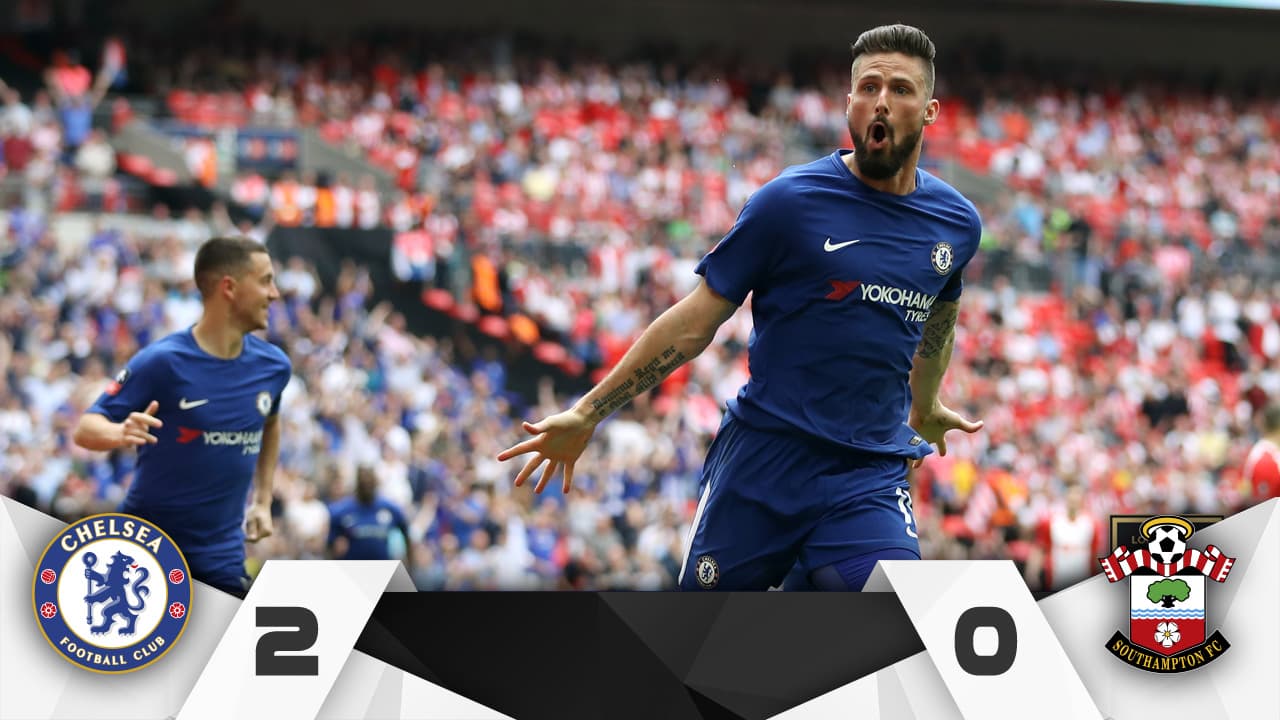 Chelsea califica a la final de la FA Cup de la mano de Giroud y Morata