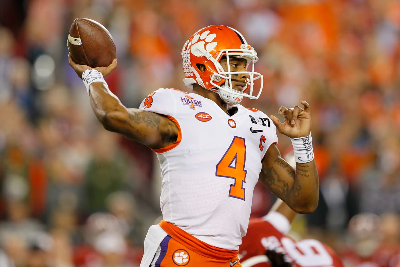 # 9
<b>DESHAUN WATSON</b> – QB |
<i>Clemson<br></i>