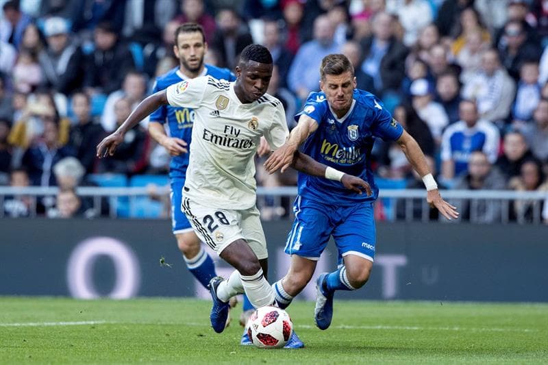 El equipo, que ganó 0-4 en la ida, tuvo a varios jugadores que no son habitualmente inicialistas, entre ellos al brasileño Vinicius Jr.