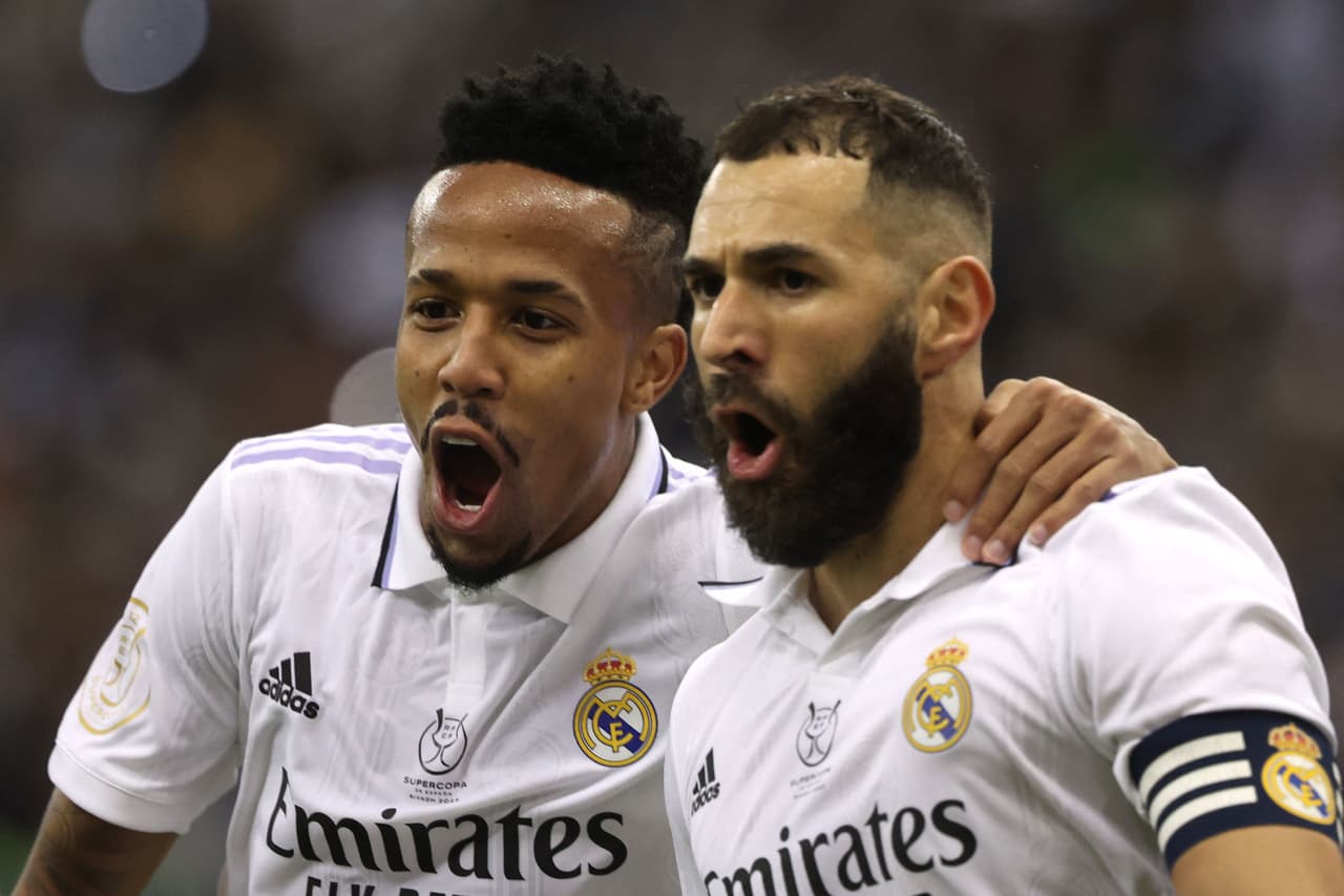 Karim Benzema y Éder Militão ya están con Real Madrid para la Final