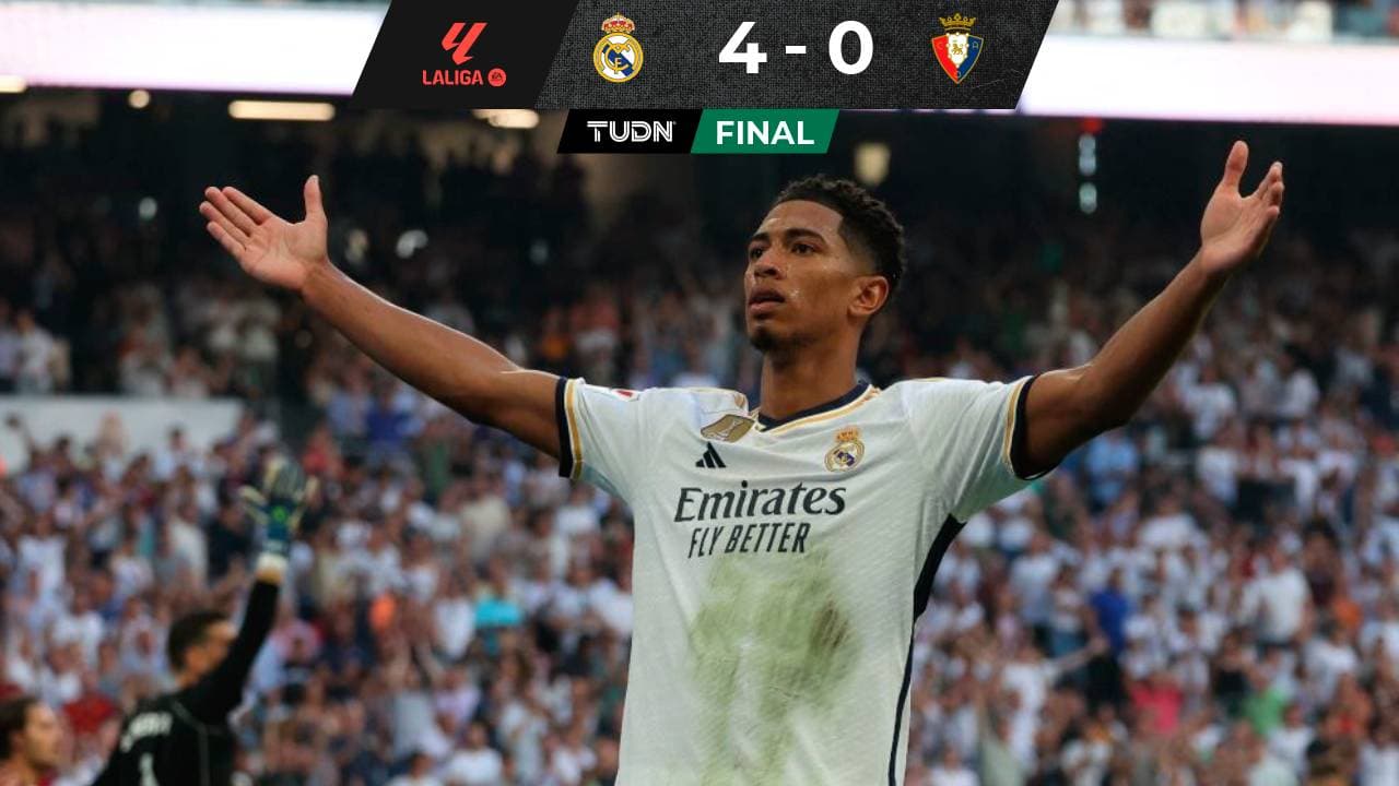 Bellingham brilla con doblete en goleada del Real Madrid ante Osasuna