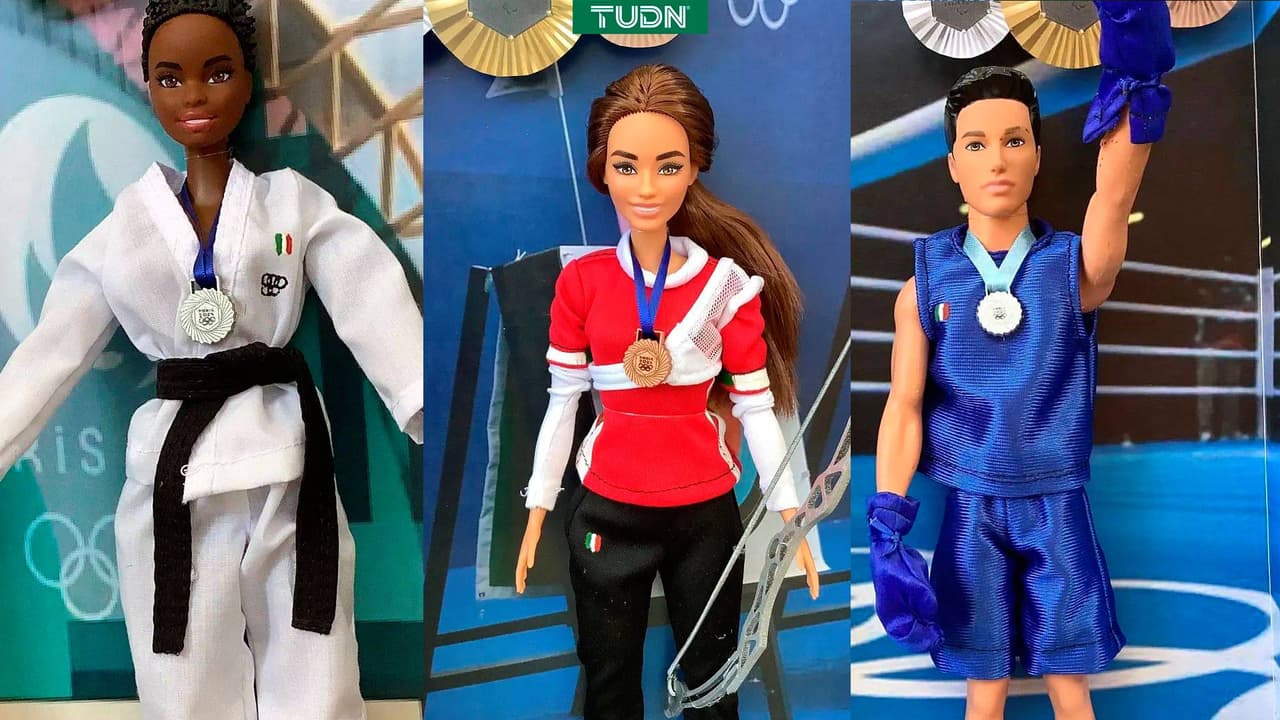 Medallistas mexicanos en Juegos Olímpicos de Paris 2024 tienen sus muñecos