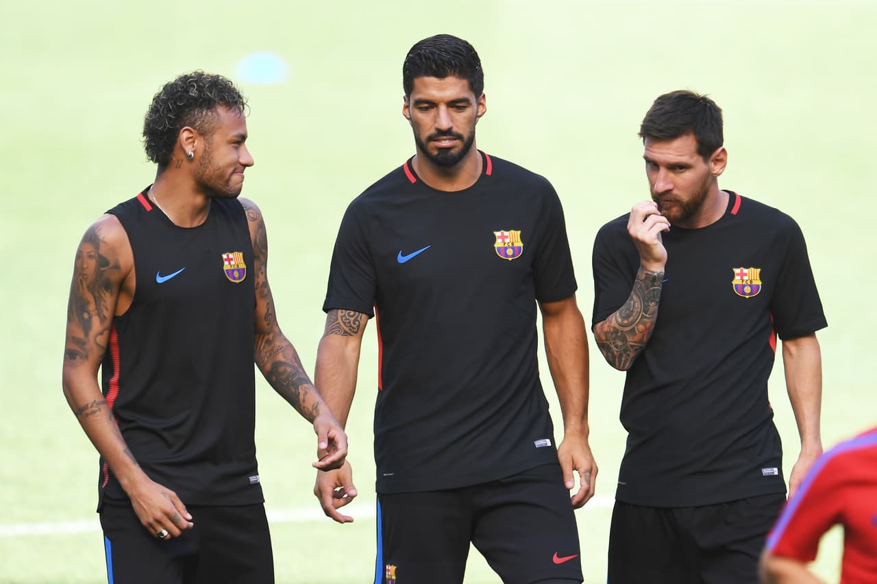 Messi, Suárez y Neymar juntos otra vez