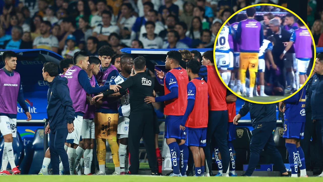 Conato de bronca entre Pumas y Pachuca calentó el cierre del partido de Vuelta