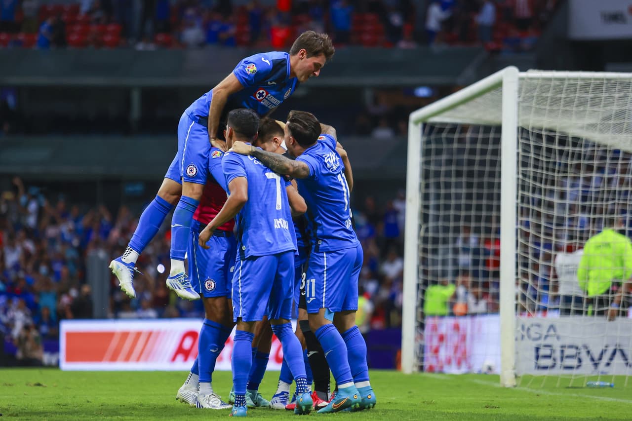 El conjunto celeste así celebró su pase a los Cuartos de Final.