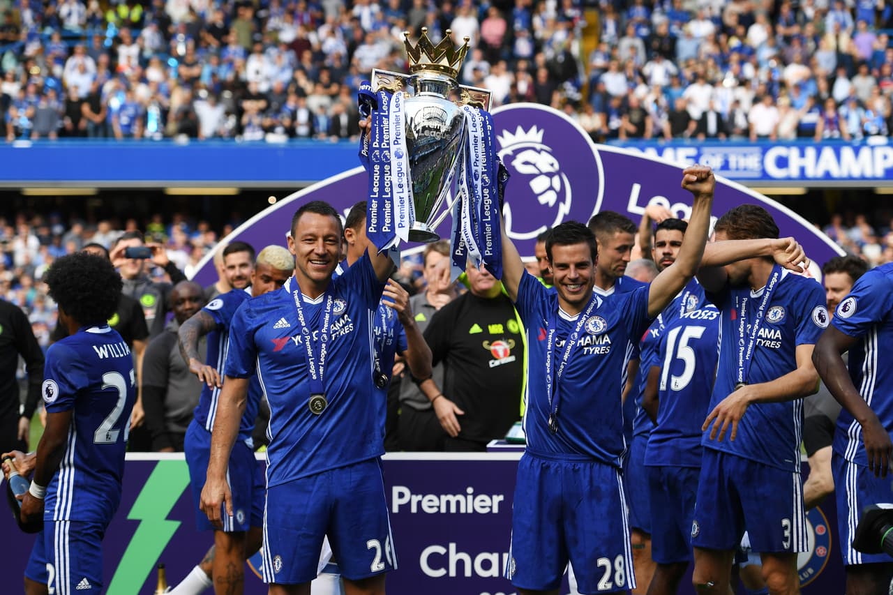2. Chelsea (2016/2017) - 93 puntos y +52 en la diferencia de gol. Fueron campeones.