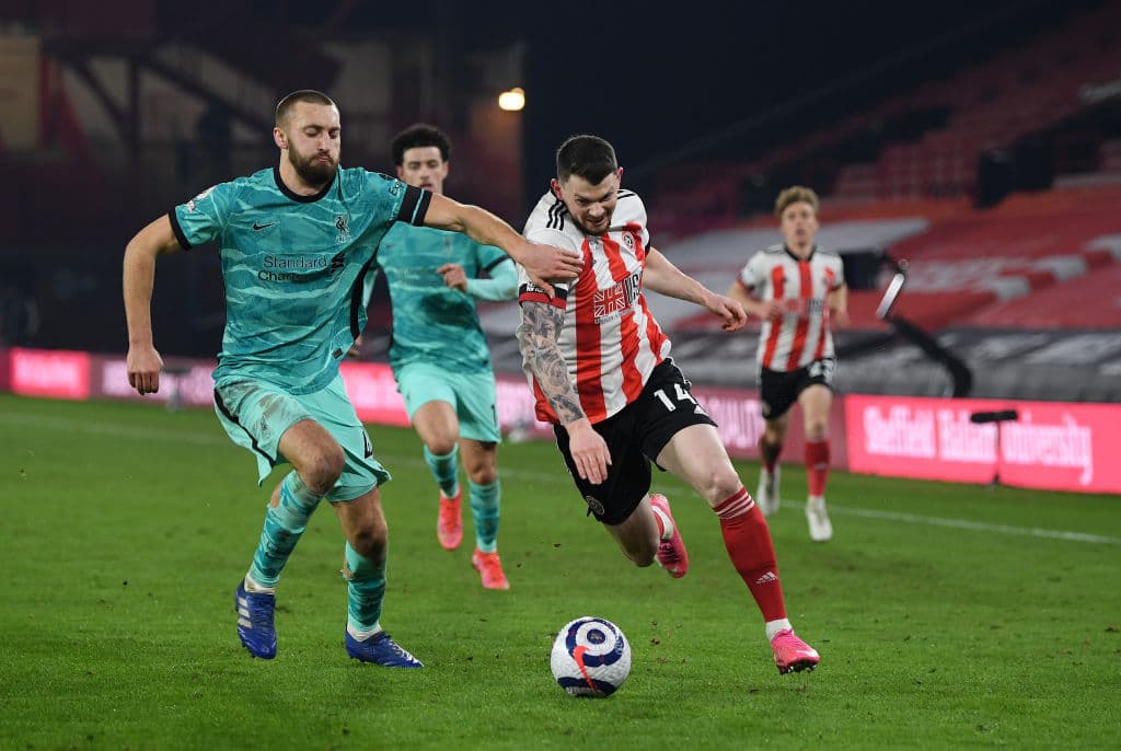 Con goles de Kurtis Jones (48') y Kean Bryan (64'), el Liverpool se impone ante Sheffield United 2-0. en Bramall Lane Stadium, durante la Jornada 26 de la Premier League.