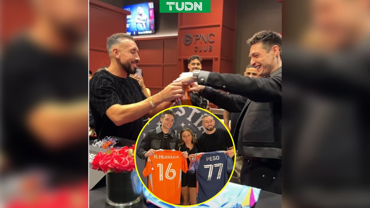 Héctor Herrera y Peso Pluma intercambian playeras y causan furor en redes sociales