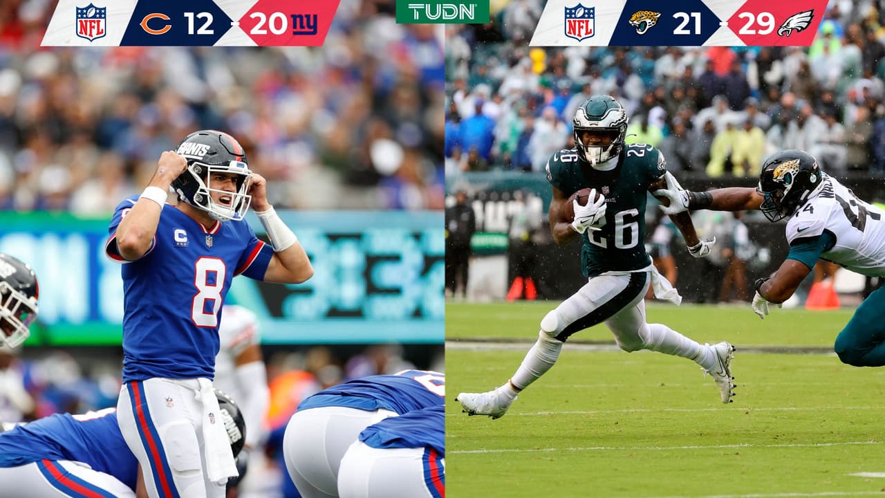 Giants y Philadelphia triunfan y no aflojan paso en la NFL