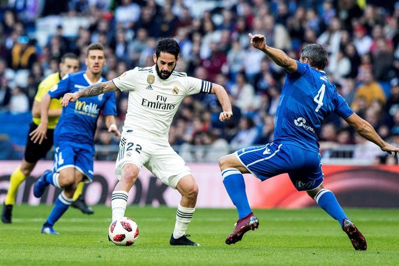 Isco anotó el cuarto gol de Real Madrid en el partido al minuto 3 del segundo tiempo, como para terminar de poner punto final.