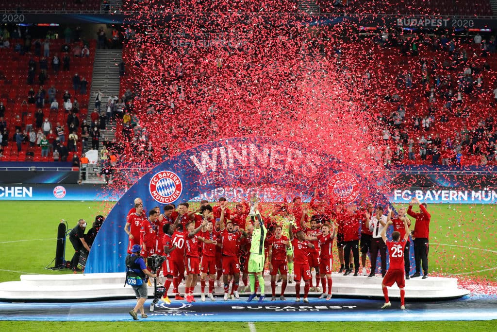 Los actuales campeones de la Champions League consiguieron su segundo título de la Supercopa tras derrotar al Sevilla.