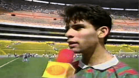 El ‘Káiser’ tuvo un gran debut, ofrenciendo una asistencia para los mexicanos, en el juego preparatorio para la Copa América del 1997 contra los ecuatorianos.