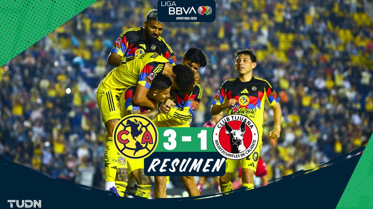 América derrota a Xolos de Tijuana previo al Campeón de Campeones