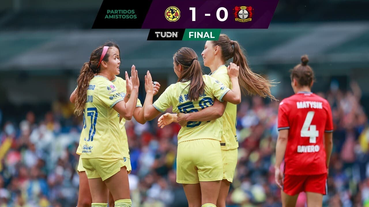Con solitario gol de Janelly Farías, América Femenil vence a Bayer Leverkusen en amistoso